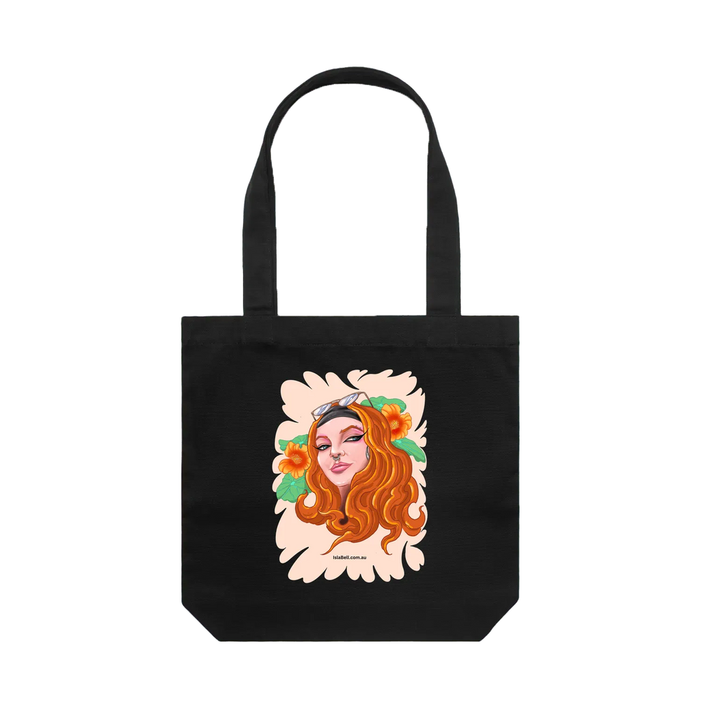 Black front flat lay