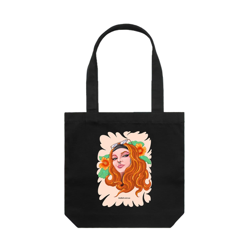 Black front flat lay