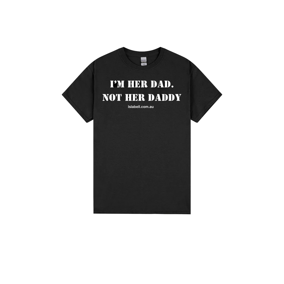 Black front flat lay